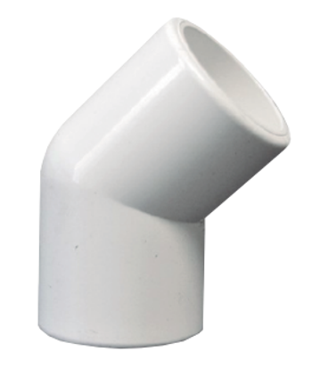 PVC Elbow – 3/4" 45° SxS SCH40 (417-007)