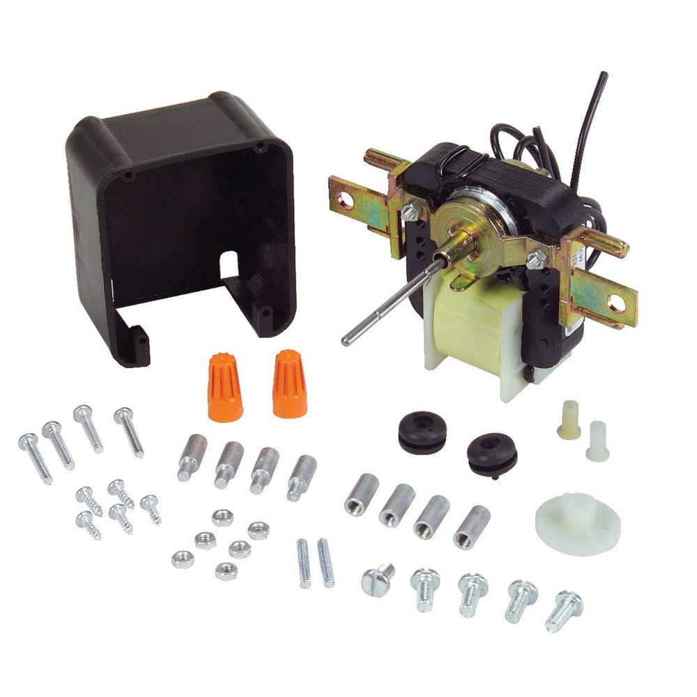 C-Frame Evaporator Fan Motor – 115V, 50/60Hz, Multi-Fit, with Accessories