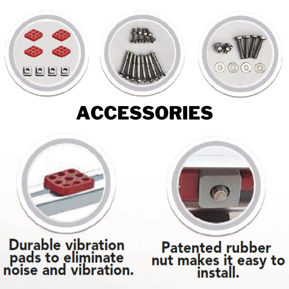 Stainless Steel Foldable Wall Condenser Bracket - Max Load: 485LBS - H:21.65" x D:19" x W:43.3"