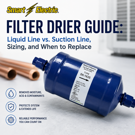 Filter Drier Guide: Liquid Line vs. Suction Line, Sizing, and When to Replace