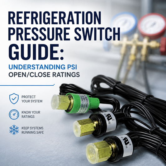 Refrigeration Pressure Switch Guide: Understanding PSI Open/Close Ratings