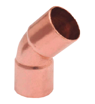 1/2" - 45° ELBOW COPPER TO COPPER - vC x C