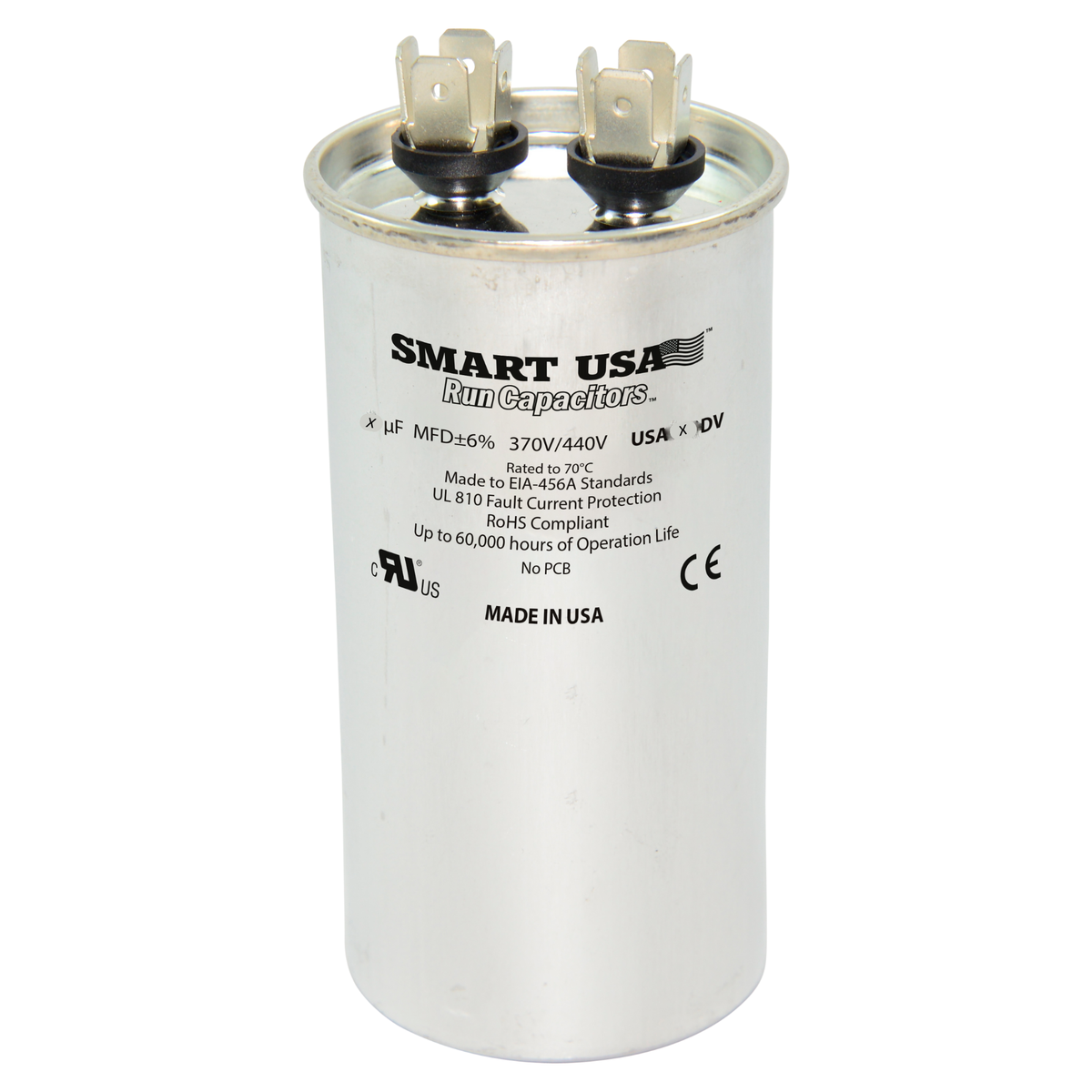 30+3 µF 370/440V Dual Round Capacitor - Made in the USA – Smart Electric