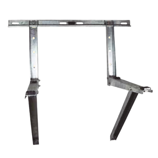Hurricane Rate Wall Condenser Bracket - Max Load: 530LBS - H:23.62" x D:33.46" x W:17.72"