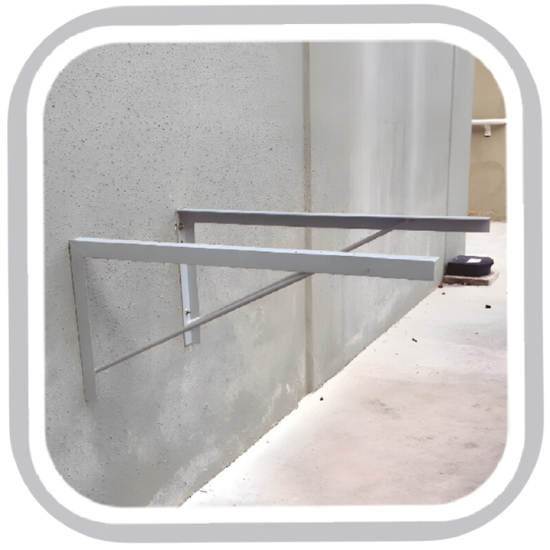 Galvanized Steel Unitary Wall Bracket - Max Load: 661.4LBS - H:36" x L:15.98" x D:31"