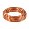 Smart Tubes 5/8"x50 ft refrigeration copper tubing coil with natural copper finish and securing straps, for HVAC and refrigeration applications.