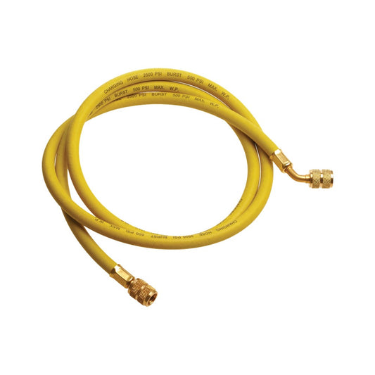 36" Yellow Charging Hose with Anti-Blow Back Fitting