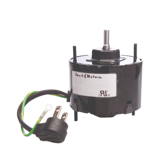 OEM Refrigeration Direct Replacement Motor – 1/10HP, 115V, 1550RPM, S/S, CW, Ball Bearing, Open Vent