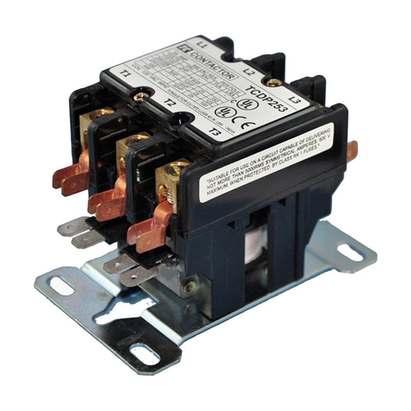 CONTACTOR DE 25 AMPERIOS, 3 POLOS, 120 VOLTIOS