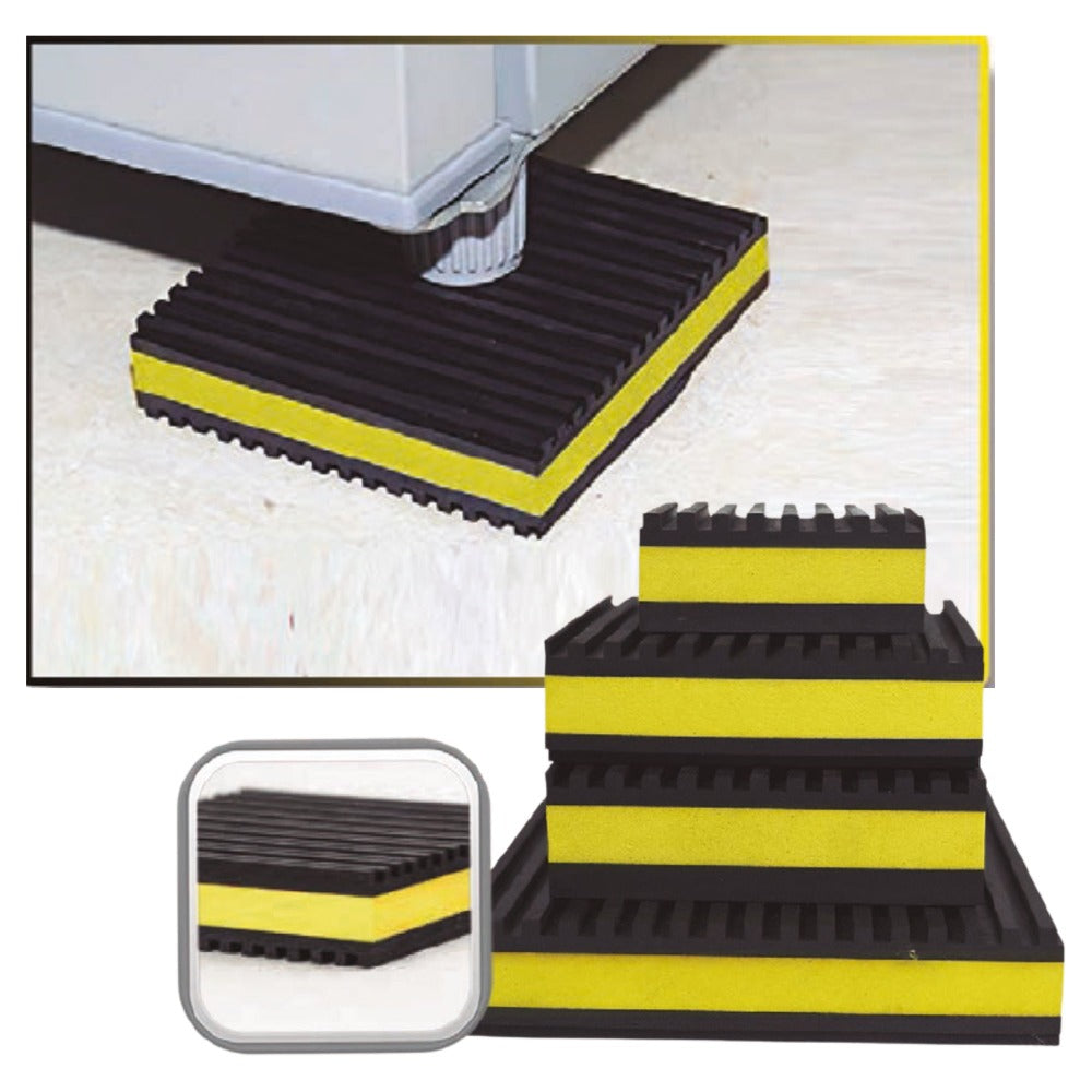 Rubber EVA Anti-Vibration Pads - 4" x 4" x 7/8"