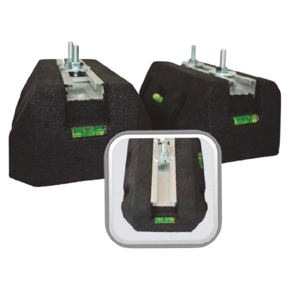 Rubber Risers with Aluminum Channel - 440 lbs.