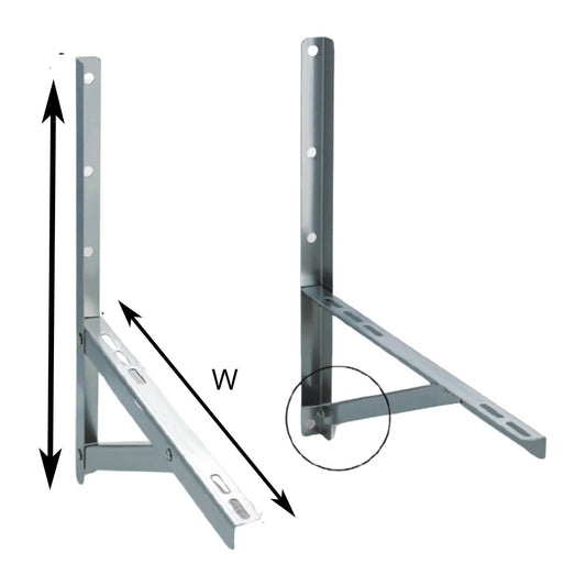 Stainless Steel Foldable Wall Condenser Bracket - Max Load: 485LBS - H:22.8" x D:21.2"