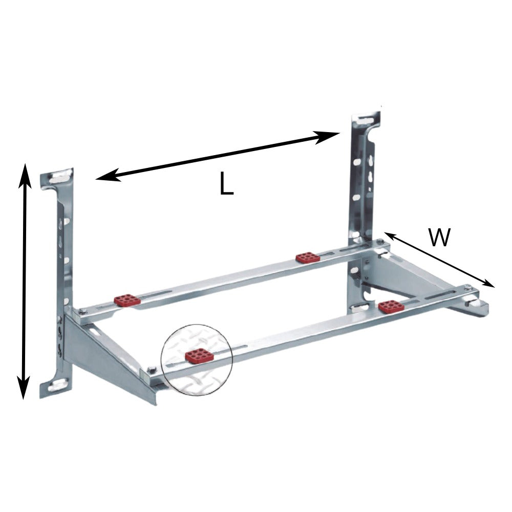 STAILESS STEEL WALL CONDENSER BRACKET - MAX LOAD: 485LBS