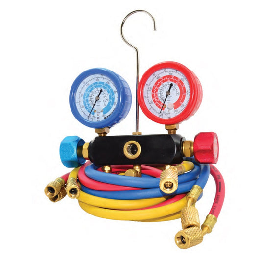 2 Valve Manifold Set - R134A, R404A, R410A, R454B, R32