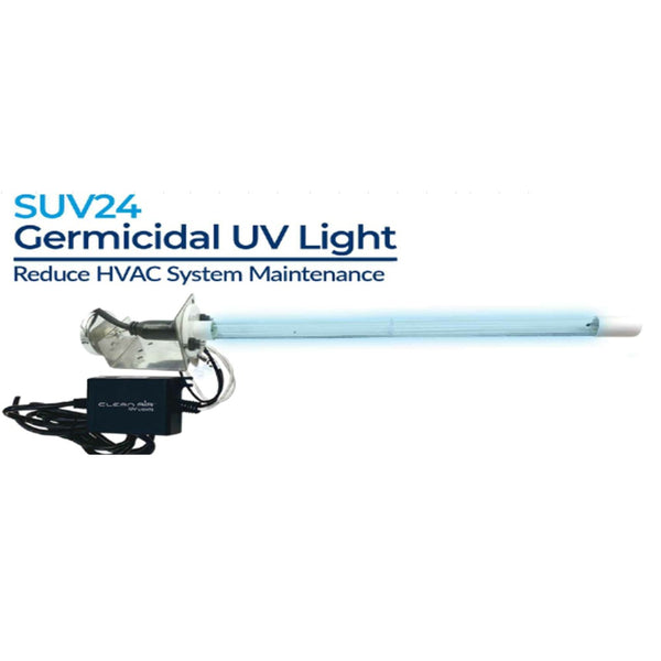 Luz ultravioleta germicida: juego de lámparas ultravioleta de 17 vatios, 15" de largo y 24 V