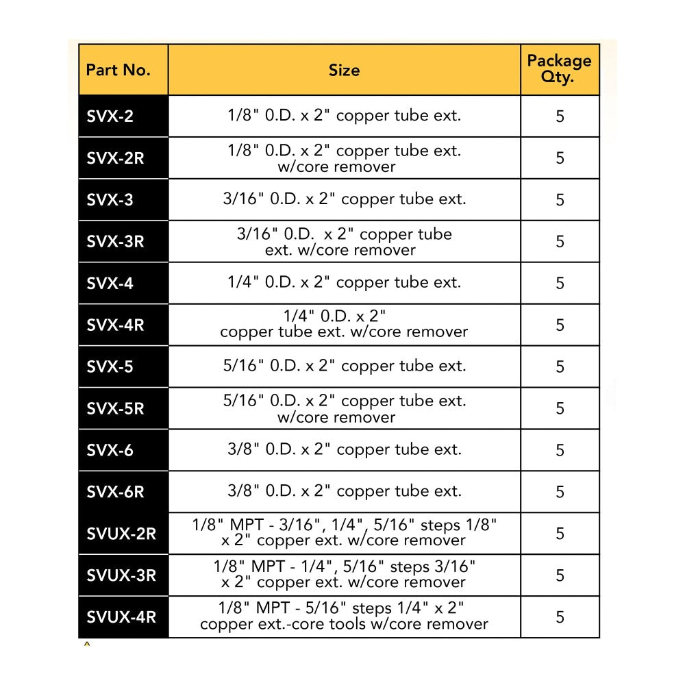 5/16" OD X 2" COPPER TUBE EXTENSION