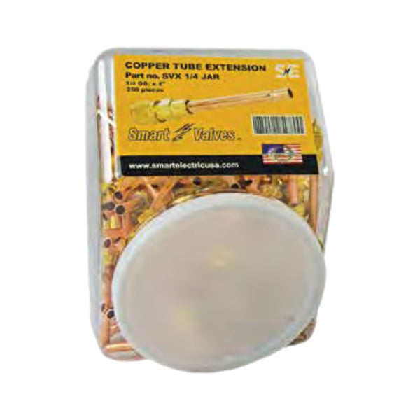 JAR OF ACCESS VALVE - 1/4" O.D. X 2" COPPER EXTENSION TUBE